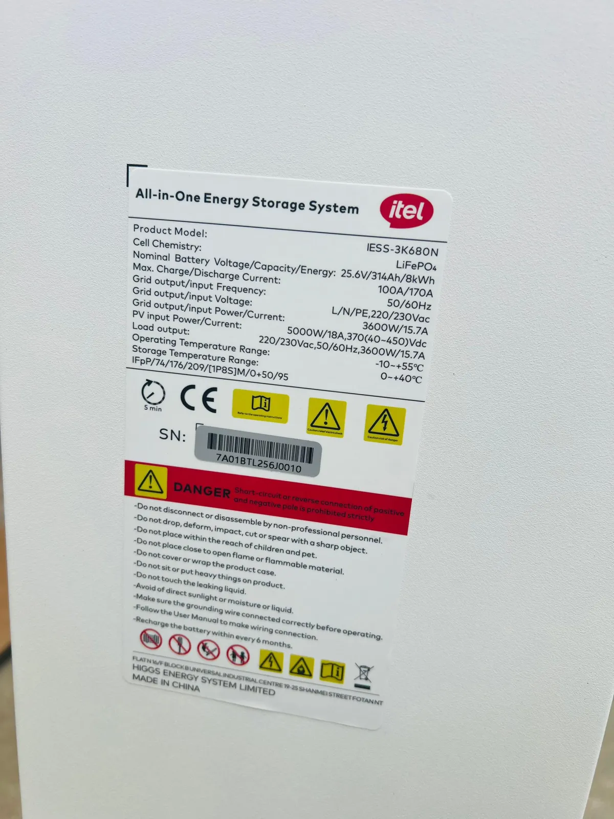 8kwh all in one power solar generator itel with 3. 6kva - Image 3