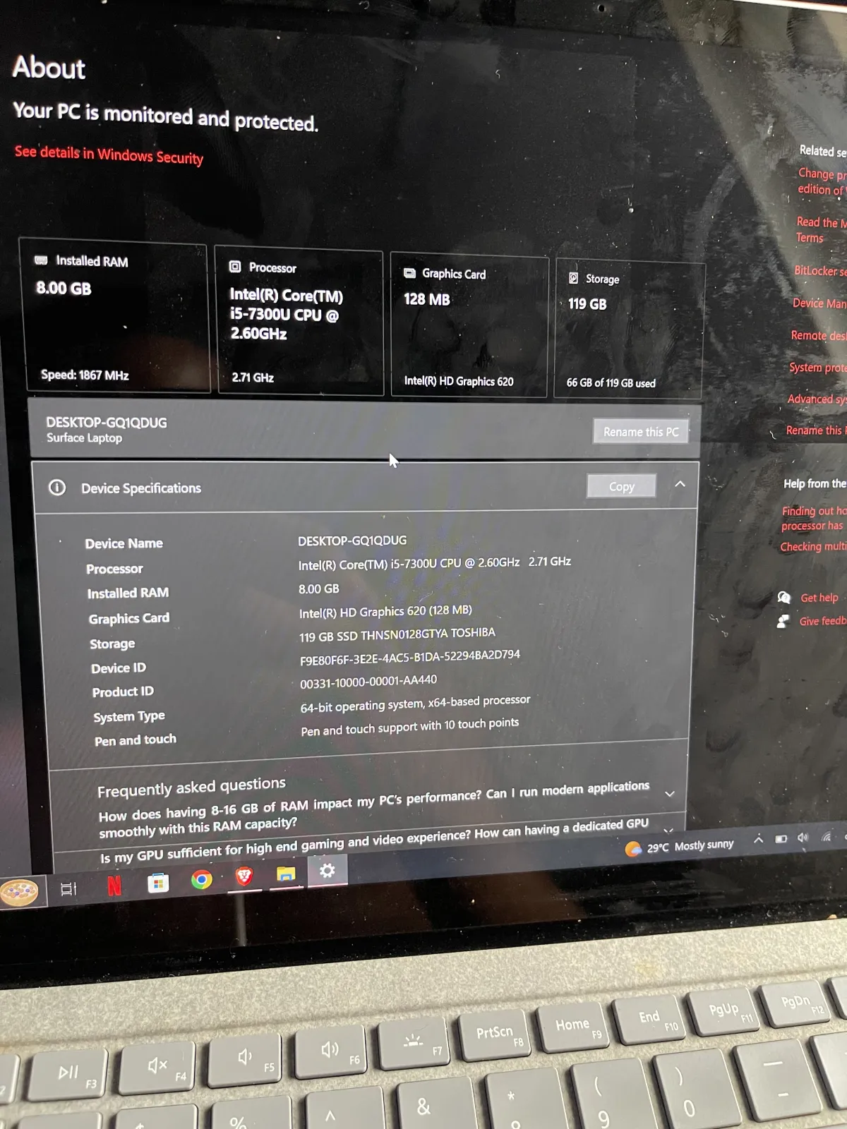 Laptop Microsoft Surface 2 8GB Intel Core i5 SSD 140GB - Image 3