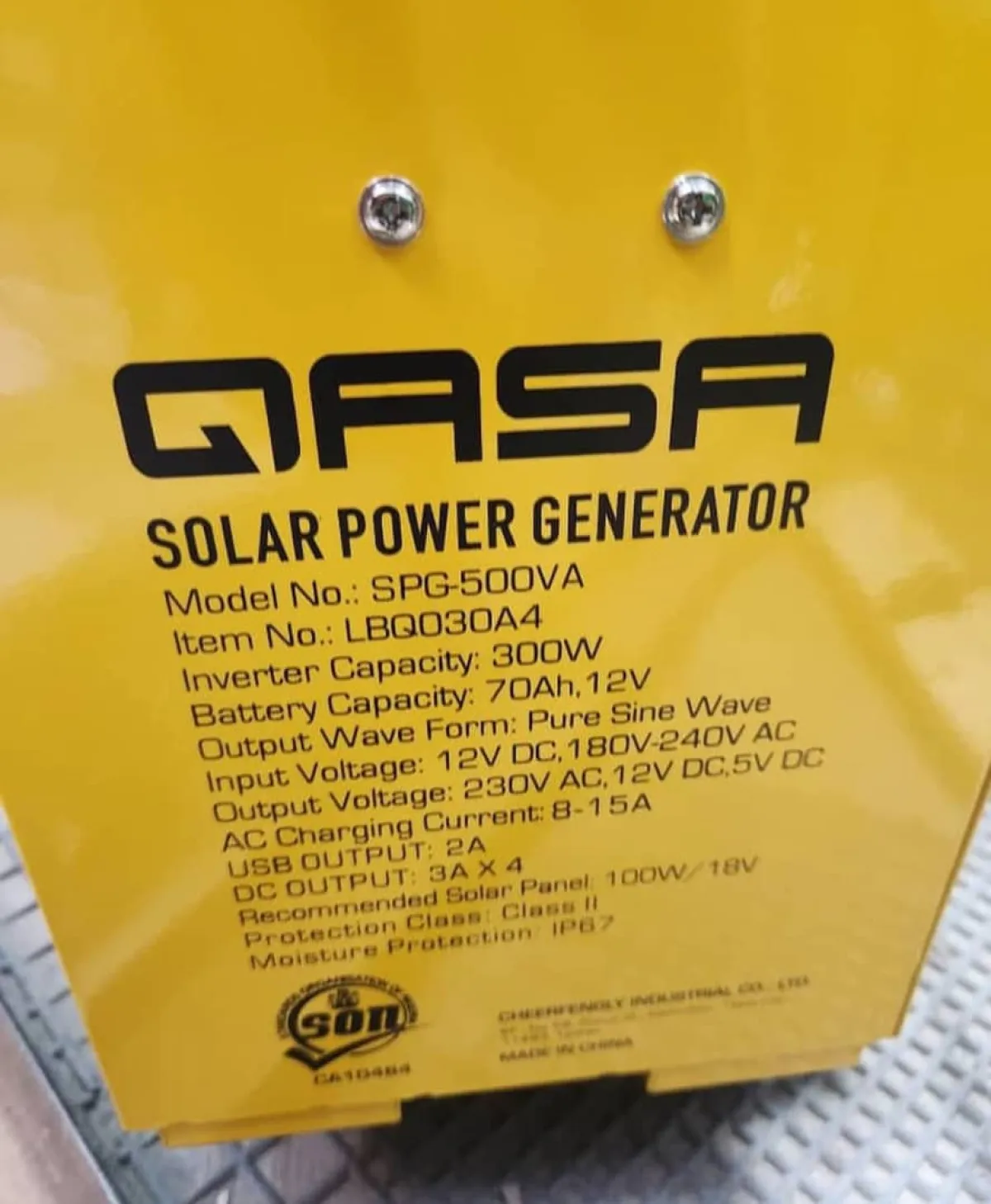 QASA SOLAR GENERATOR - Image 5