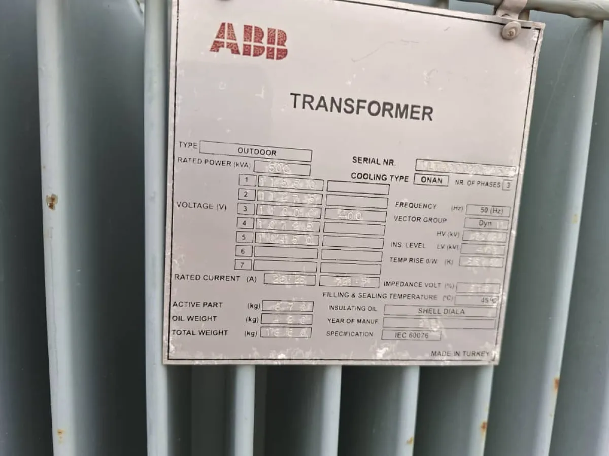 Standard 500 KVA TRANSFORMER - Image 5