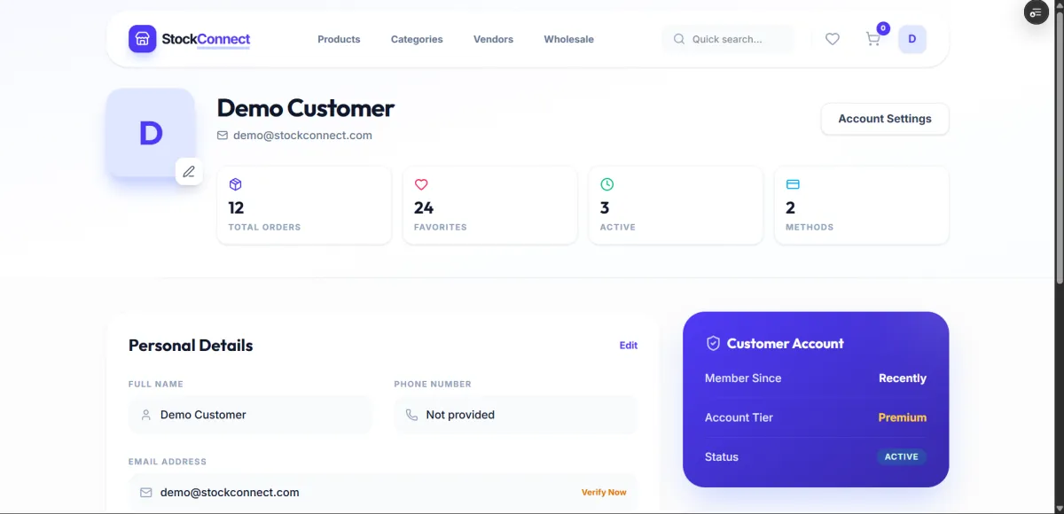 StockConnect- A dual-platform e-commerce website. - Image 2