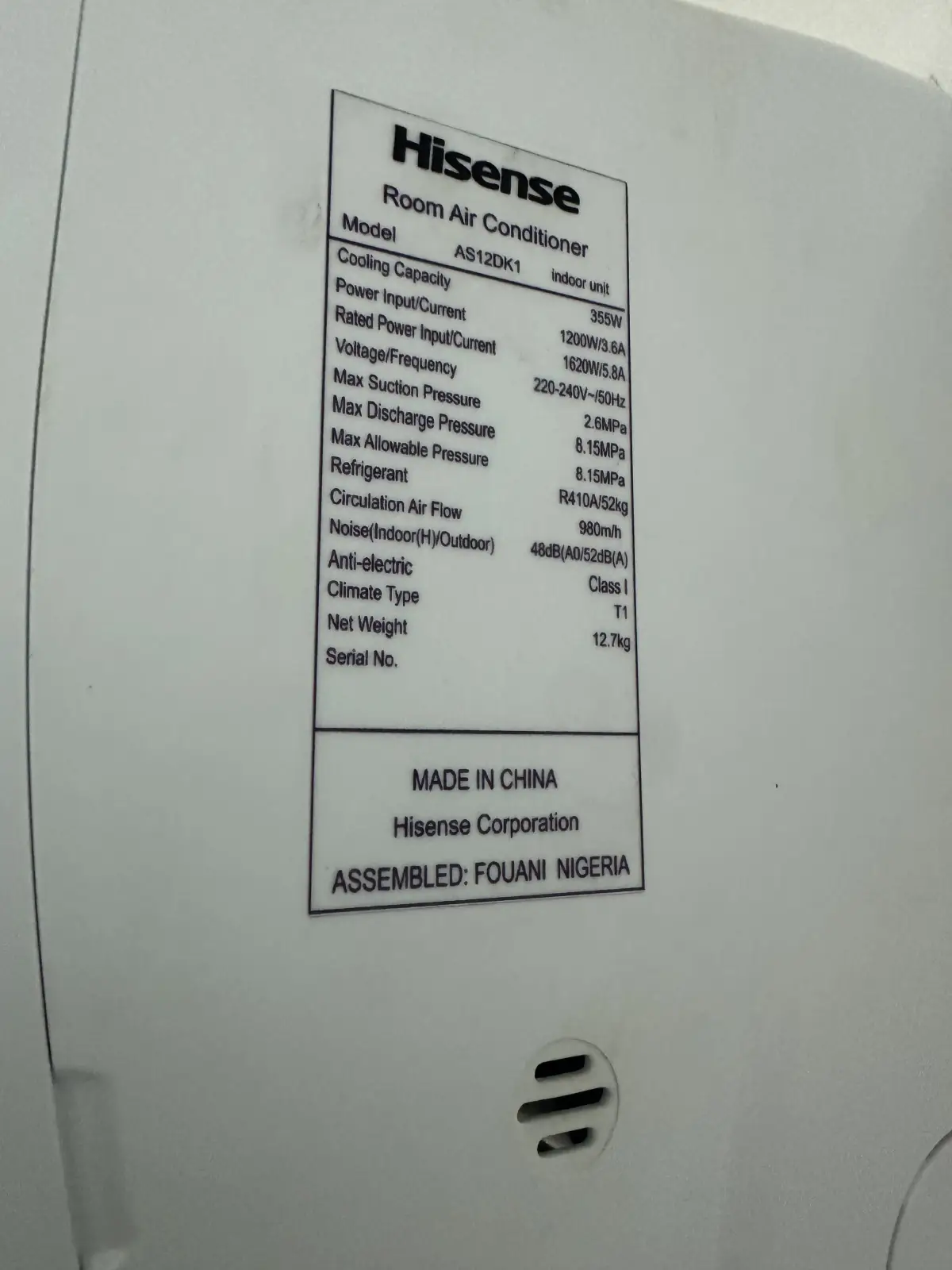 1.5 Hisense inverter Air conditioner - Image 4