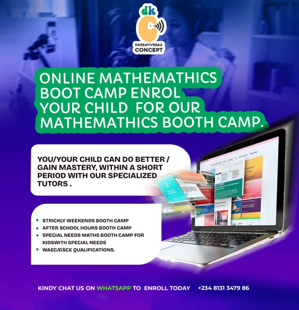 Online Maths class - Image 1