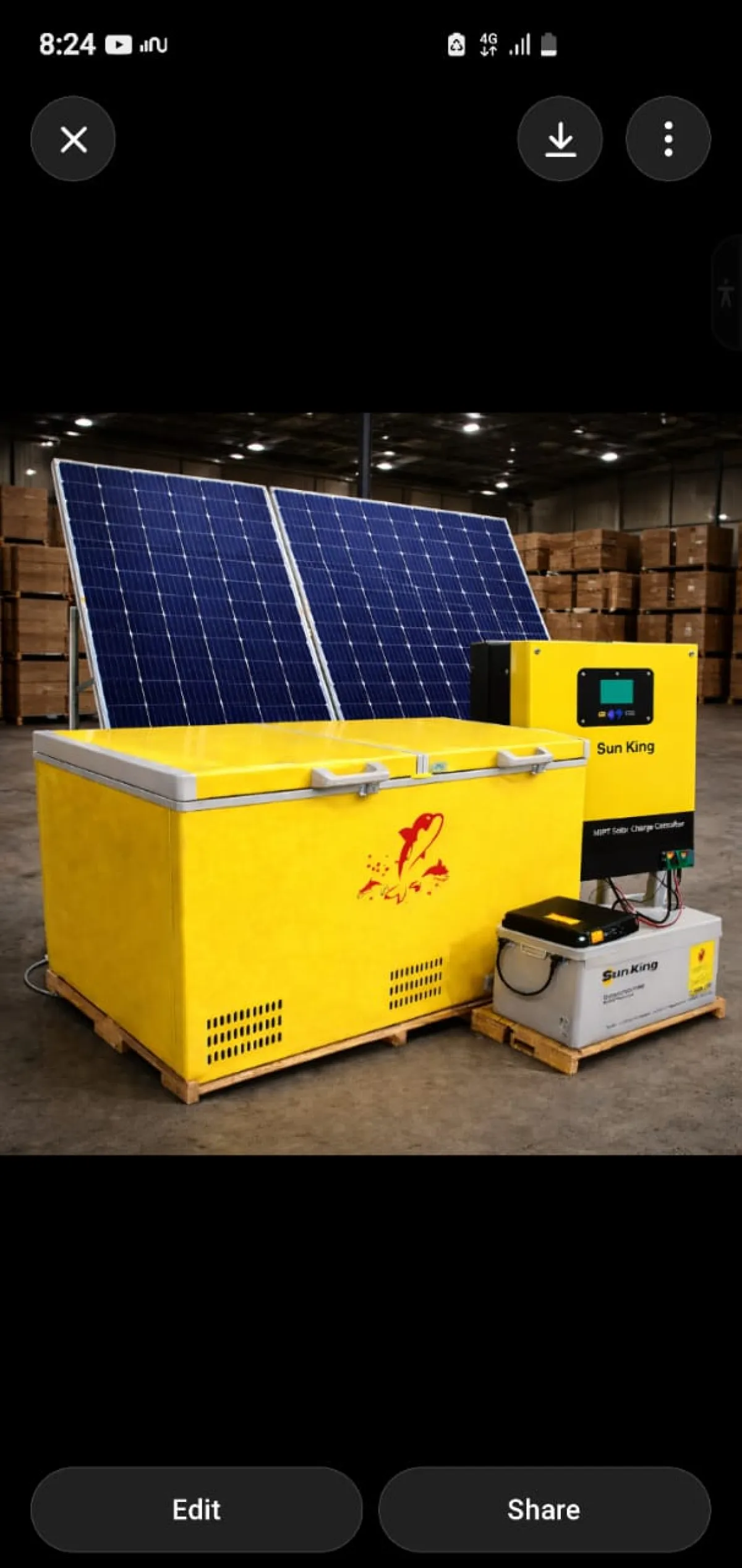 ( 2 ) Doors sunking solar Deep Freezer - Image 1