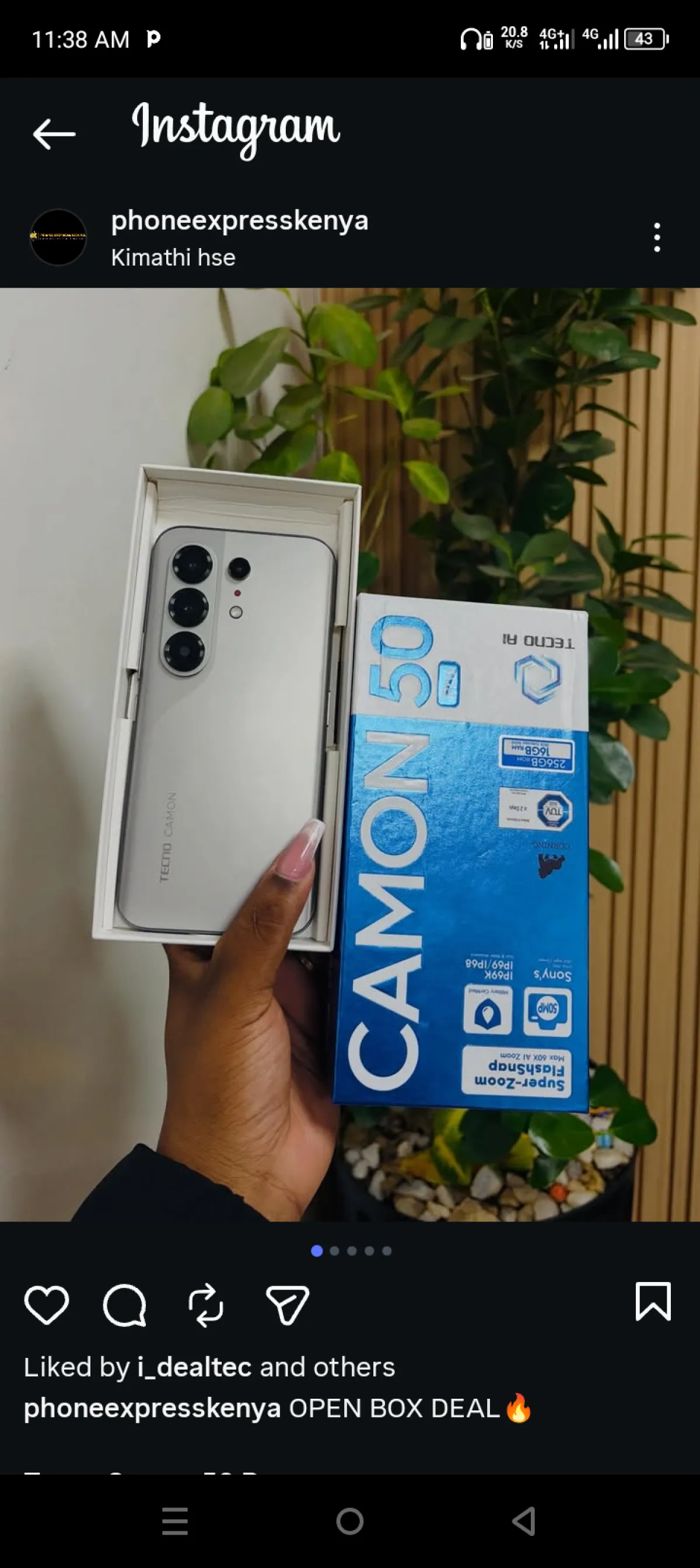 Tecno camon 50 new series is available for sale - Image 1