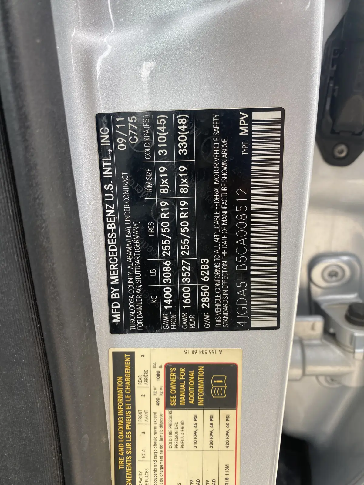 Mercedes Benz ML350 2012 - Image 5