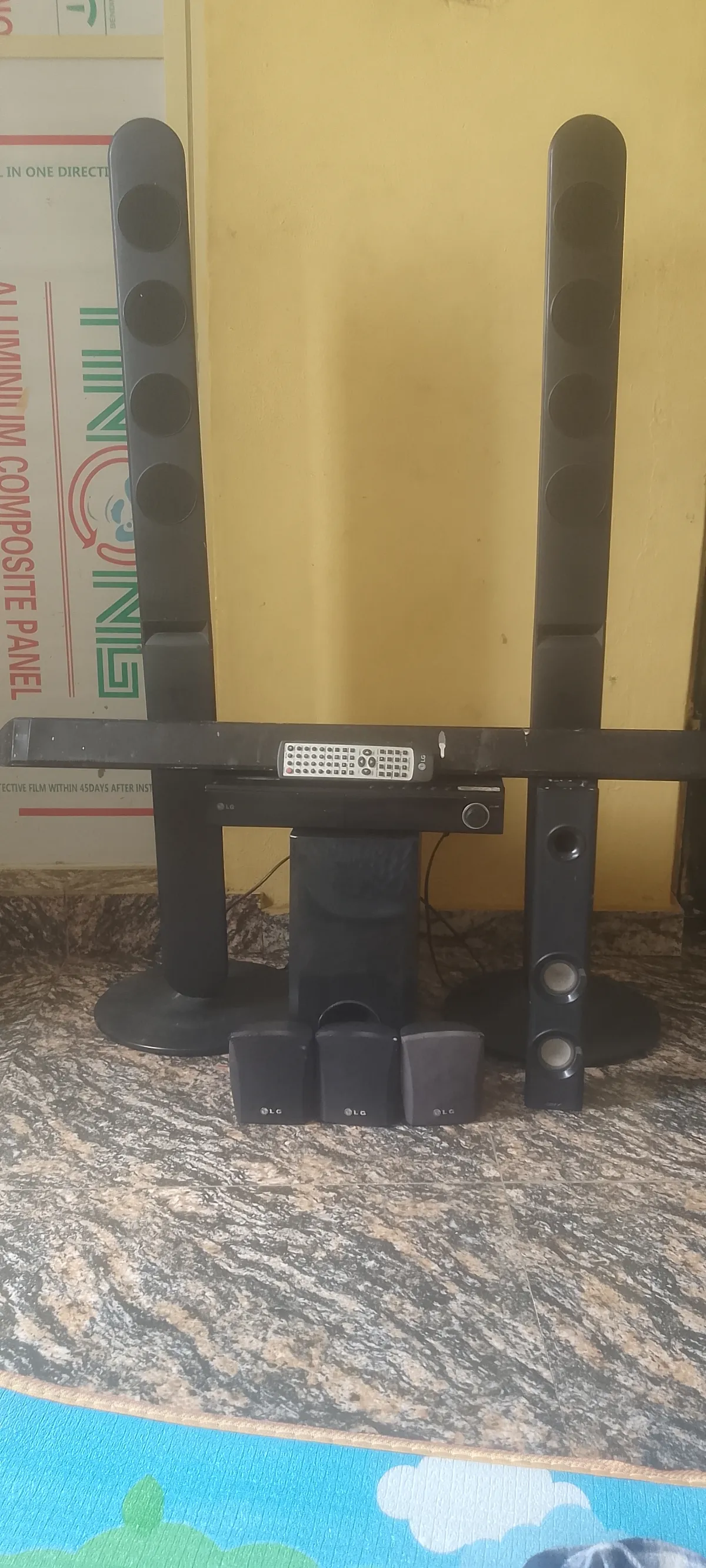 Home theater system with Bluetooth Auxiliary Radio DVD player remote contro - Image 1