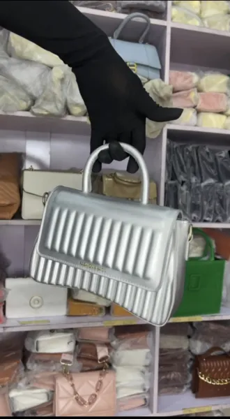 Silver handbag