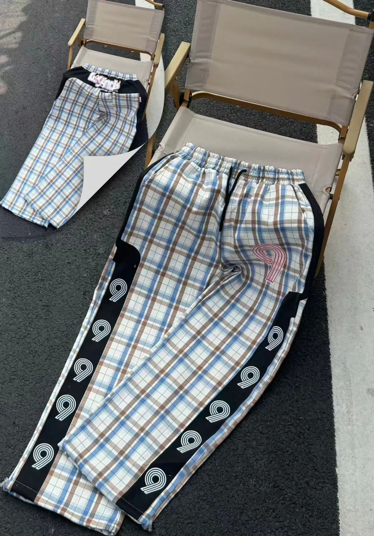 Wool checker joggers - Image 5