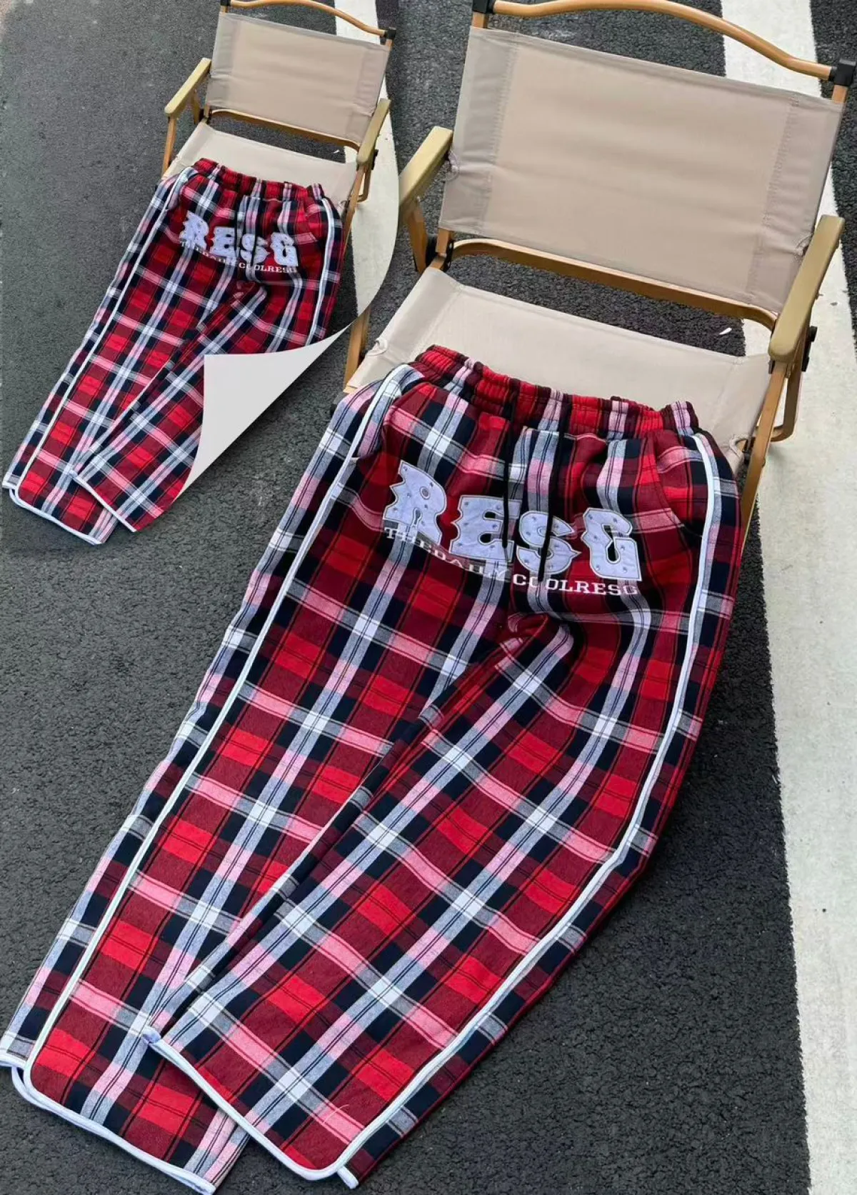 Wool checker joggers - Image 6