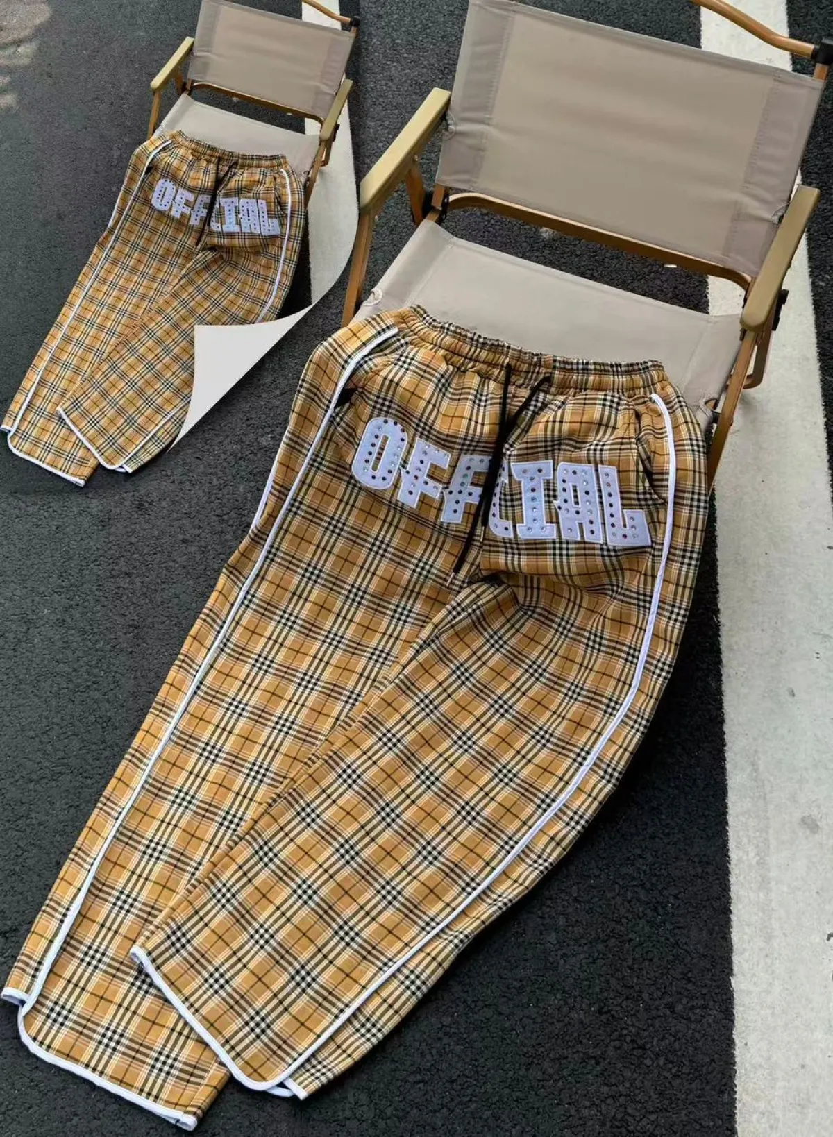 Wool checker joggers - Image 8