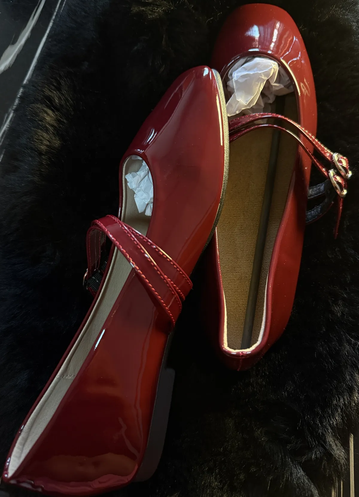 Womens Vintage Mary Jane Flats With Double Strap - Image 2