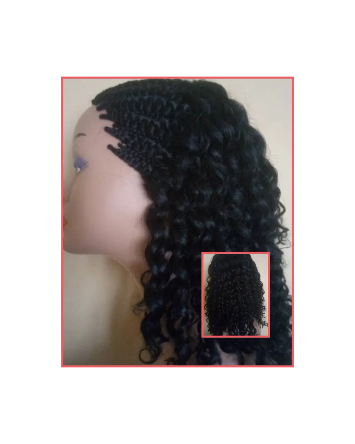 Glueless Ghana weaving braided wigs - Image 2
