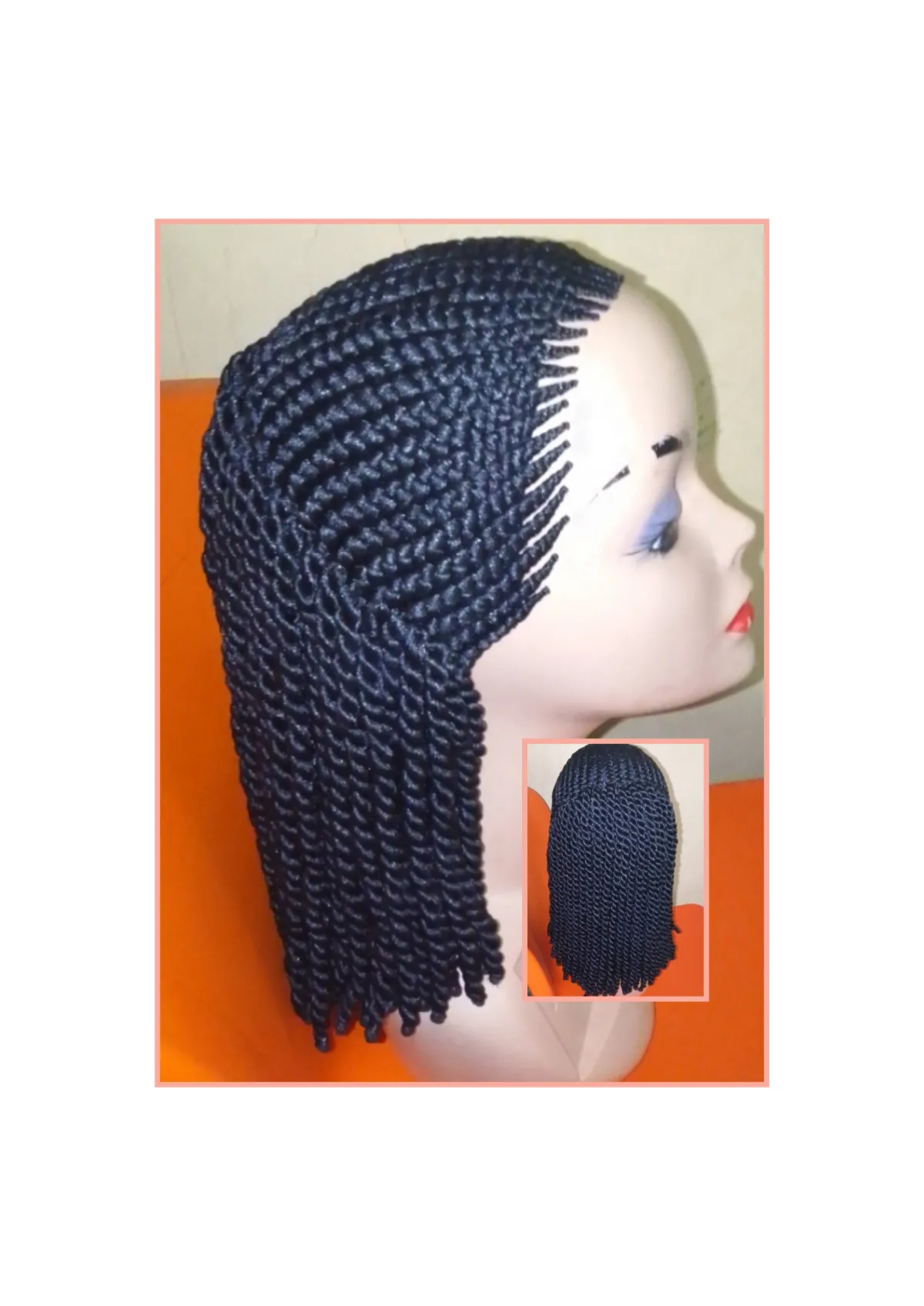 Glueless Ghana weaving braided wigs - Image 3