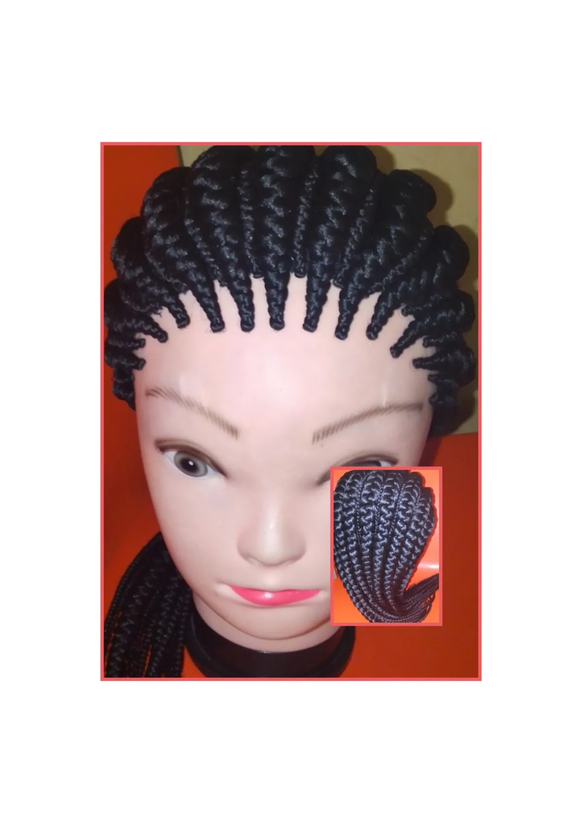 Glueless and realistic braided wigs - Image 1