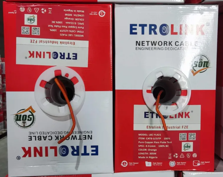 NW-UTP CAT6 CU Orange 305M Etrolink