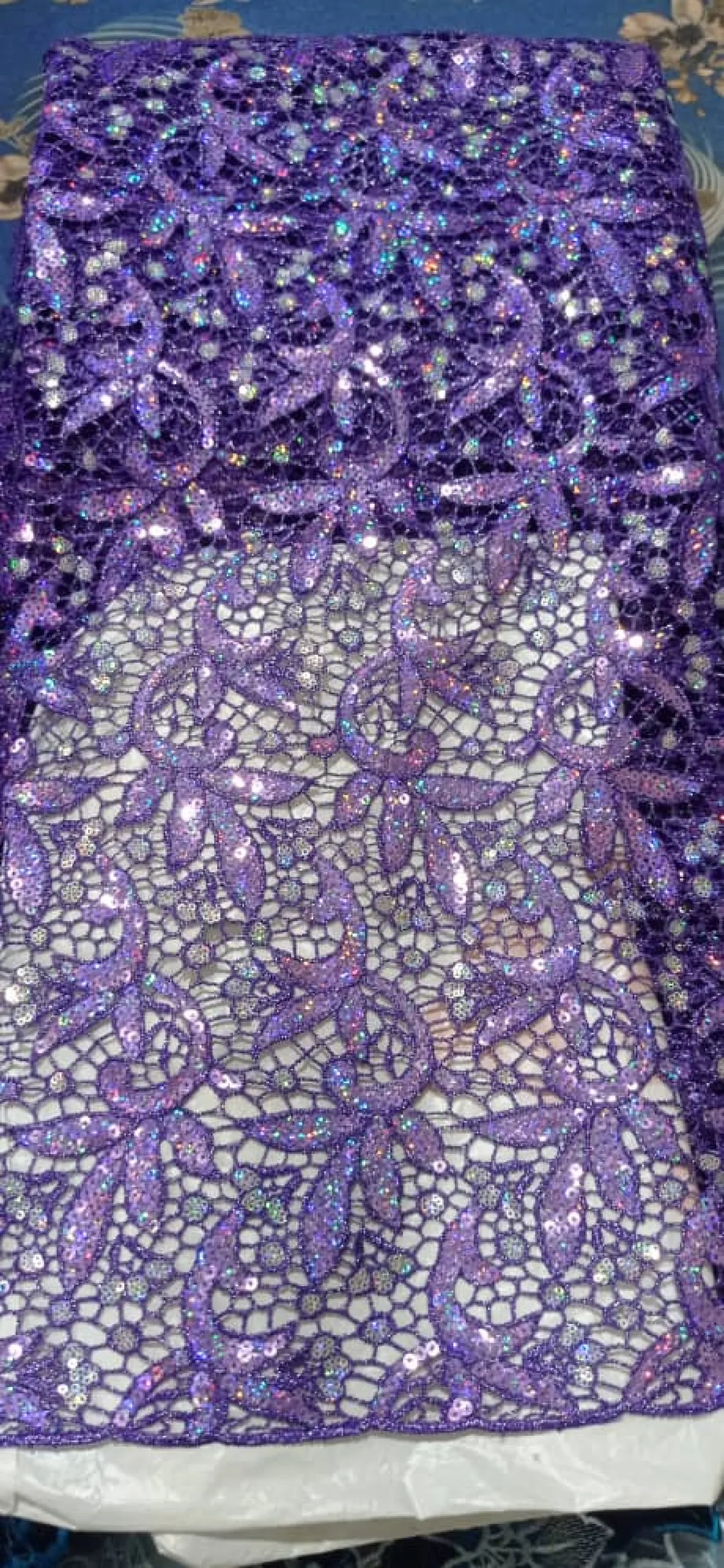 Dazzling Sequin Guipure Lace - Image 1