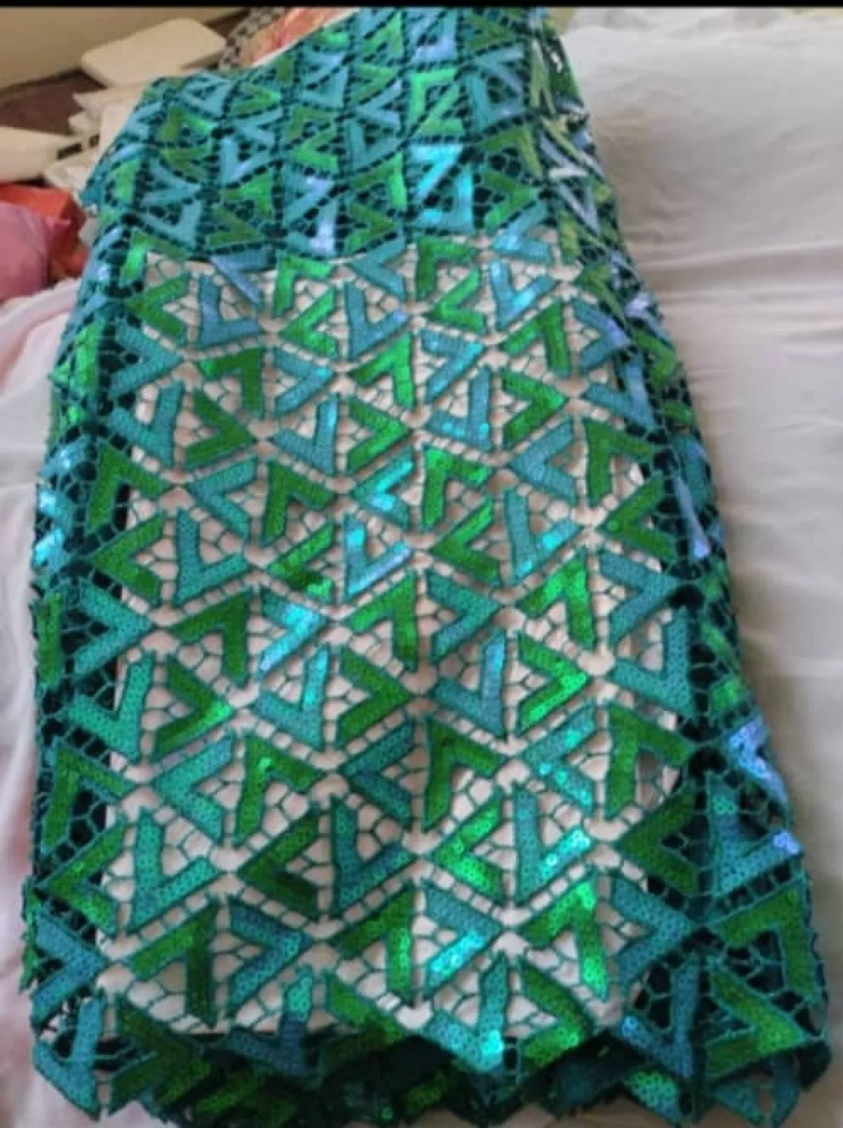 Sequin Guipure Lace - Image 2