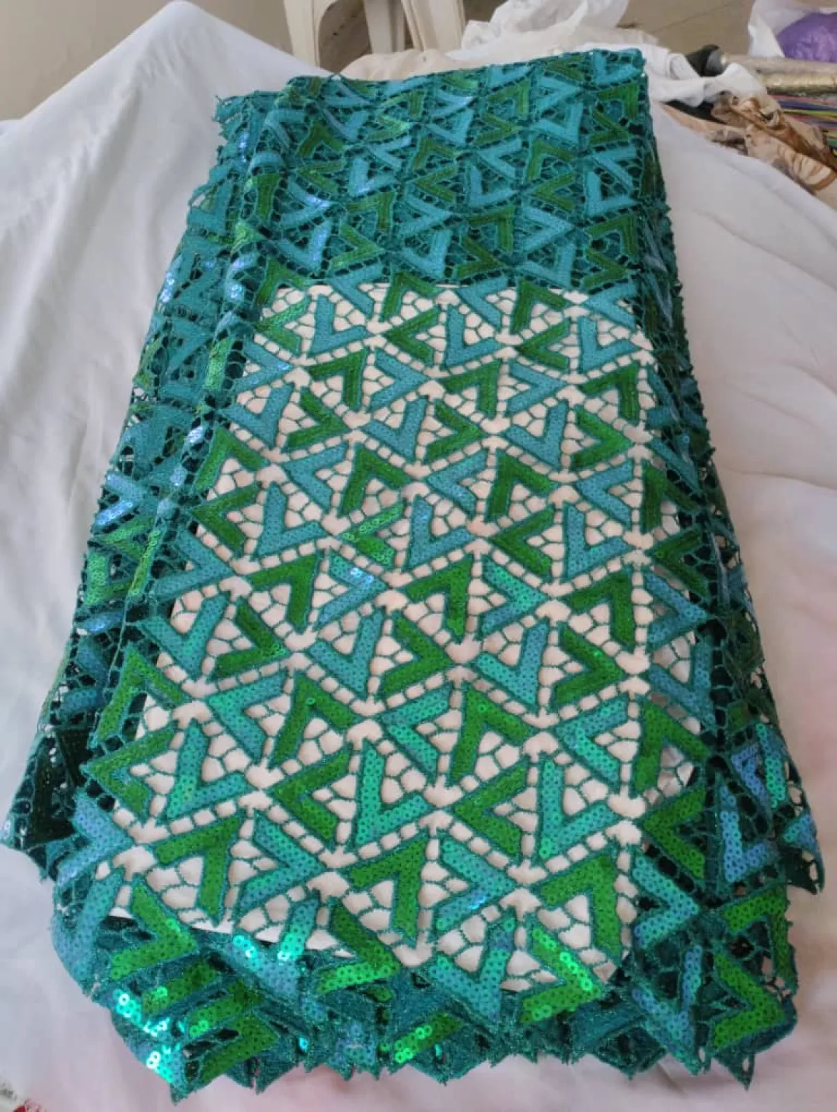 Sequin Guipure Lace - Image 3