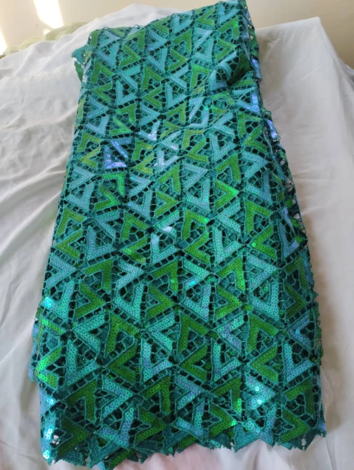 Sequin Guipure Lace - Image 5