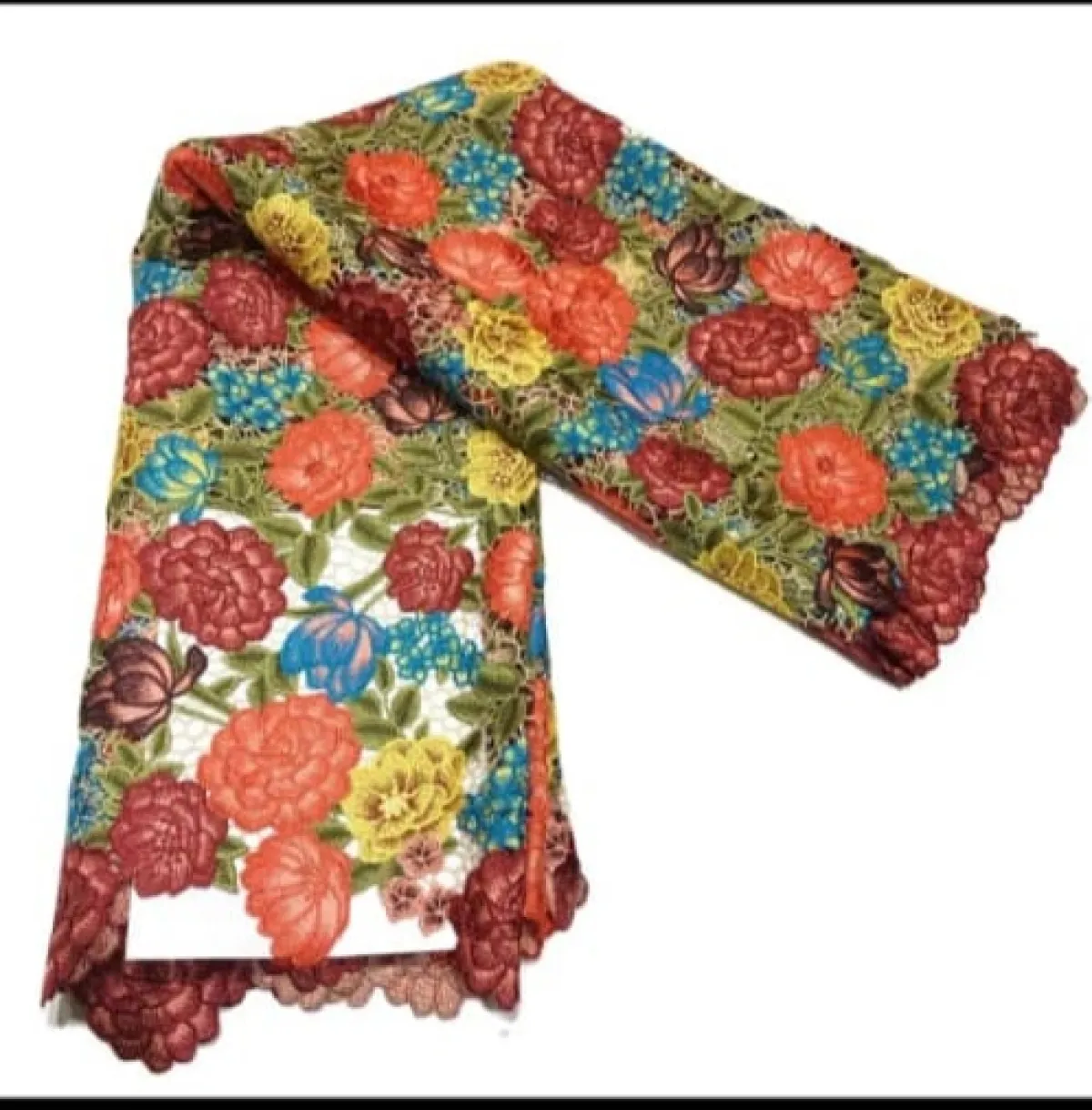 Peony Flower Guipure Lace - Image 5