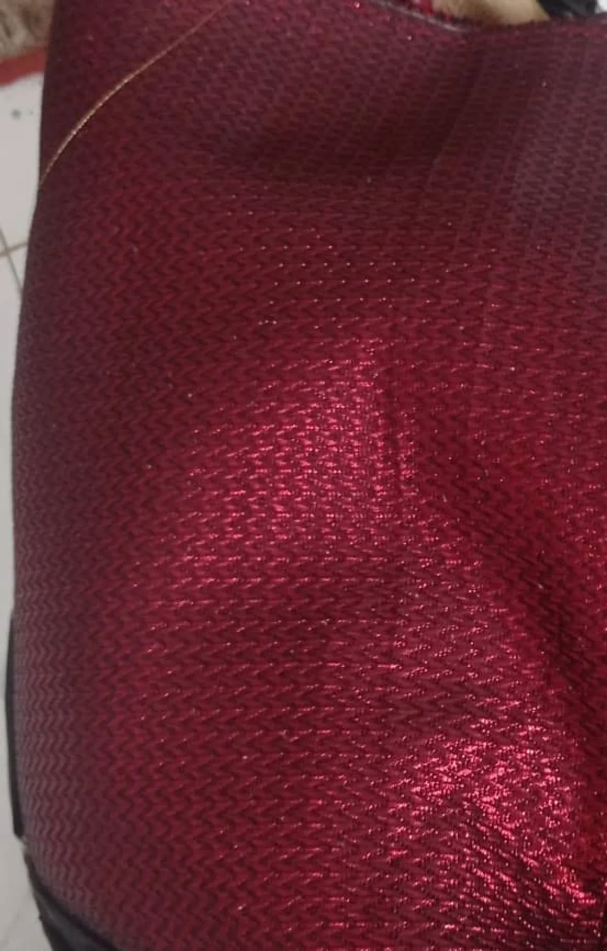 Wine Colour Plain Brocade - Image 2