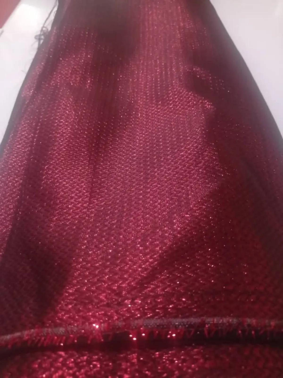 Wine Colour Plain Brocade - Image 3