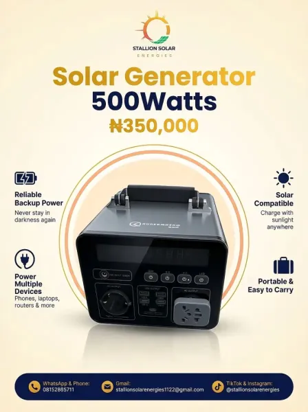 500Watt Solar Generator