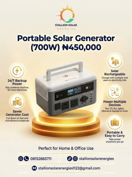 700Watt Solar Generator