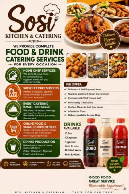 Sosi Kitchen Catering Taste You Can Trust!