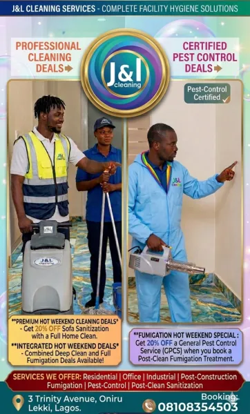 Cleaning and fumigation services in Nigeria