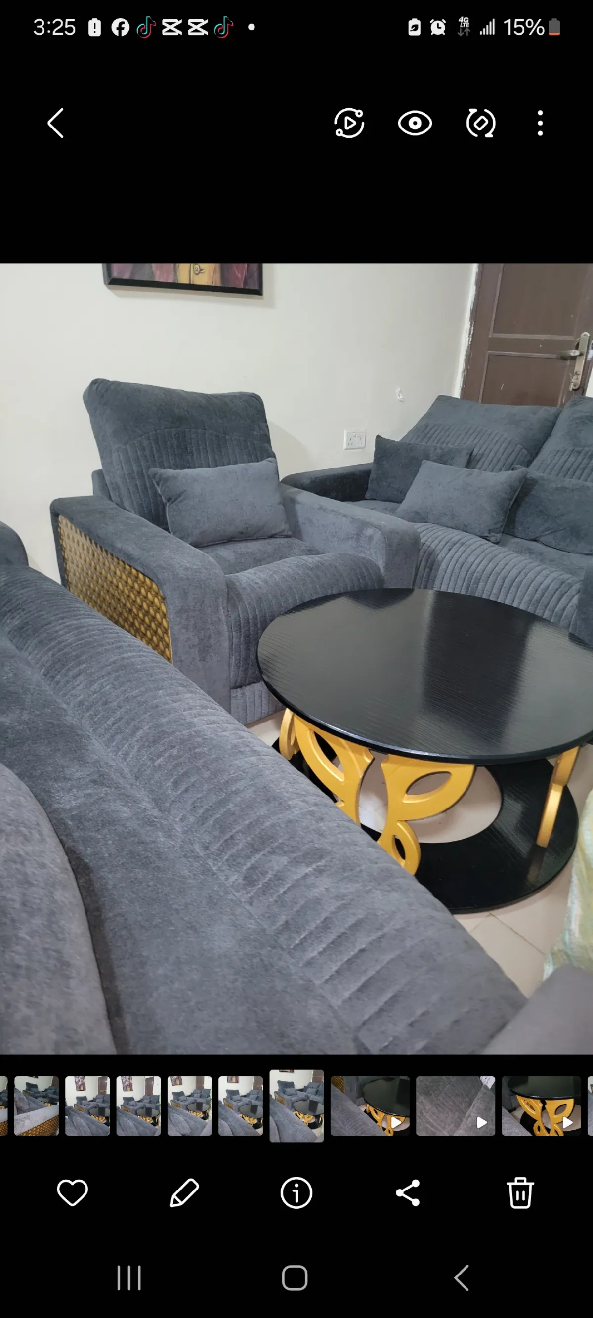 7 seater Beautiful Fabric sofa - Image 3