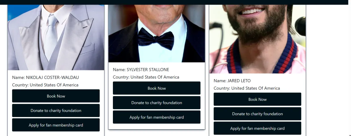 Advance Celebrity Booking Website PHP Script - Image 2
