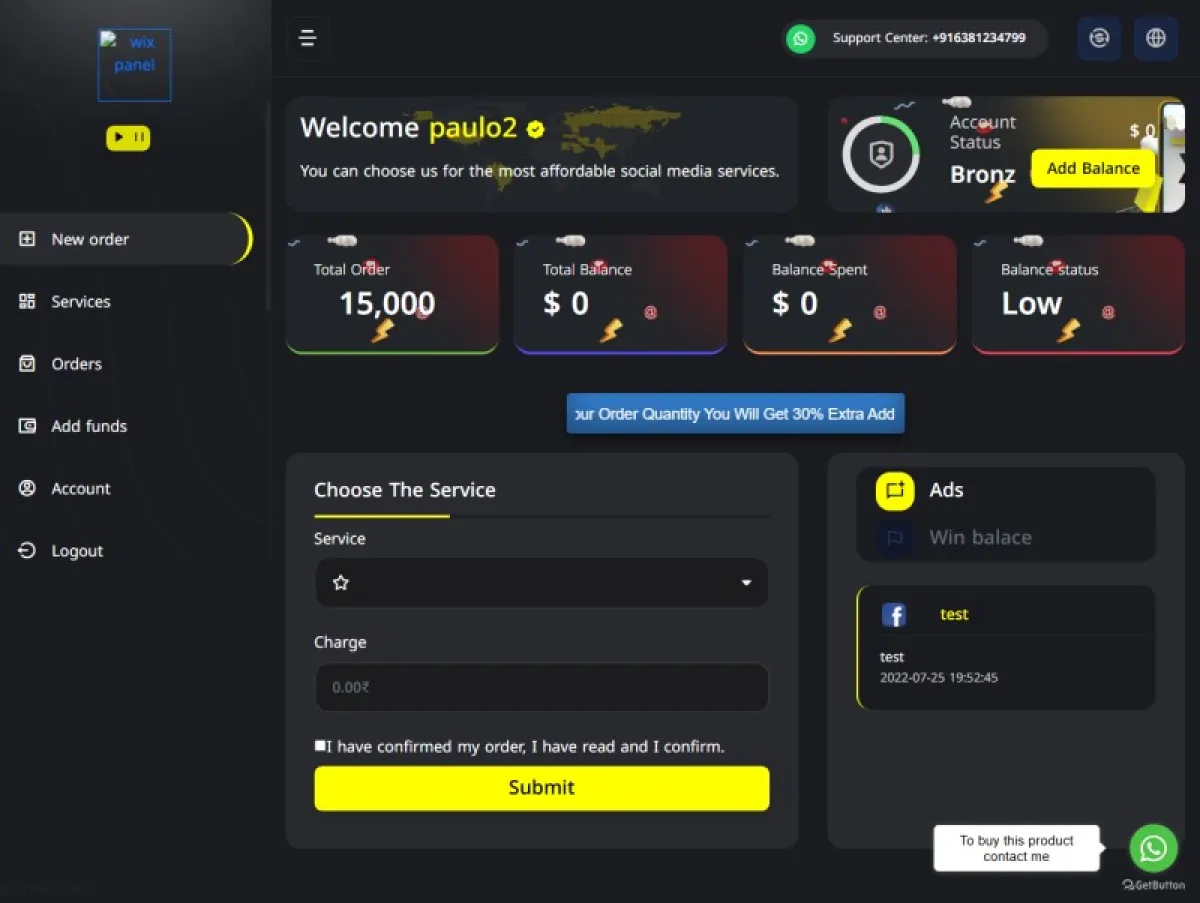Smm Panel Script Sell Social Media Likes and Followers Script - Image 3