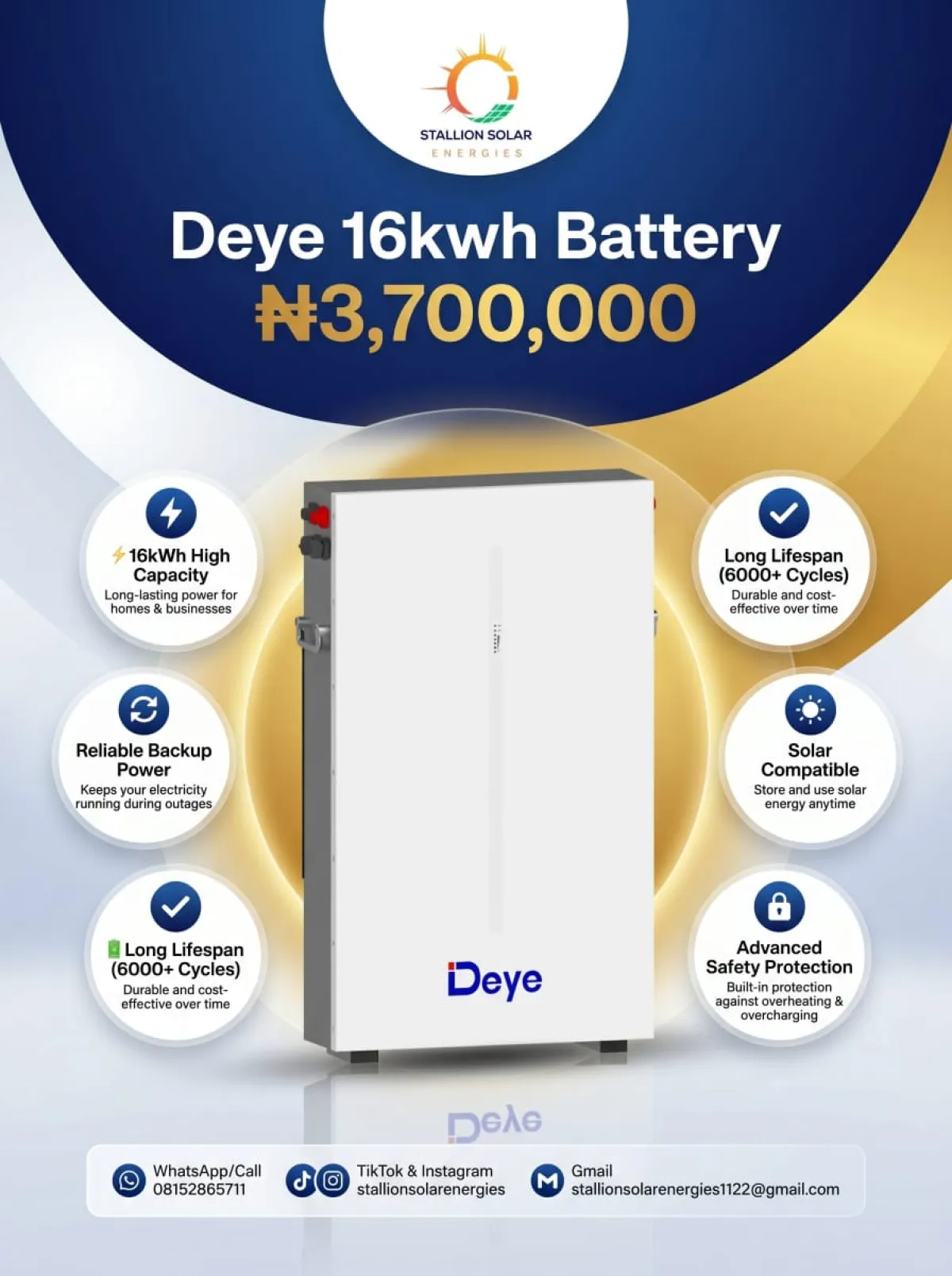 Deye 16kwh Battery - Image 1