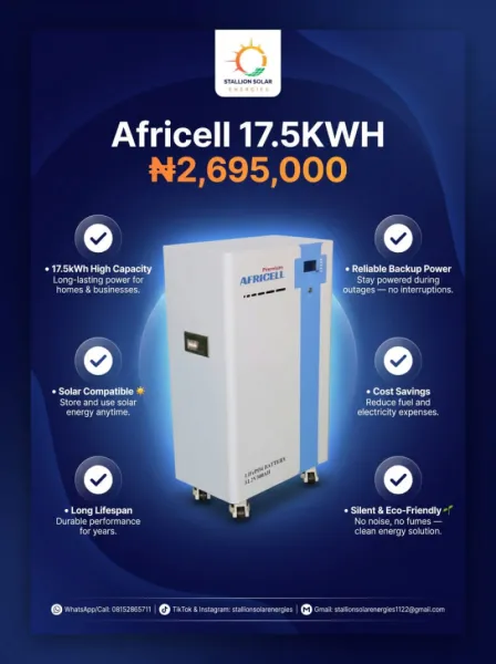 Africell 17. 5Kwh Lithium Battery