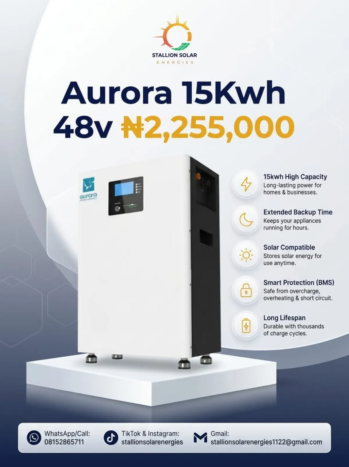 Aurora 15Kwh Battery - Image 1