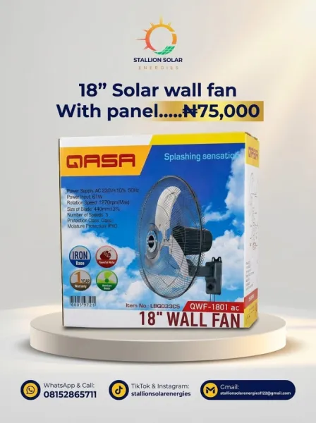 Qasa Wall Mounted Fan