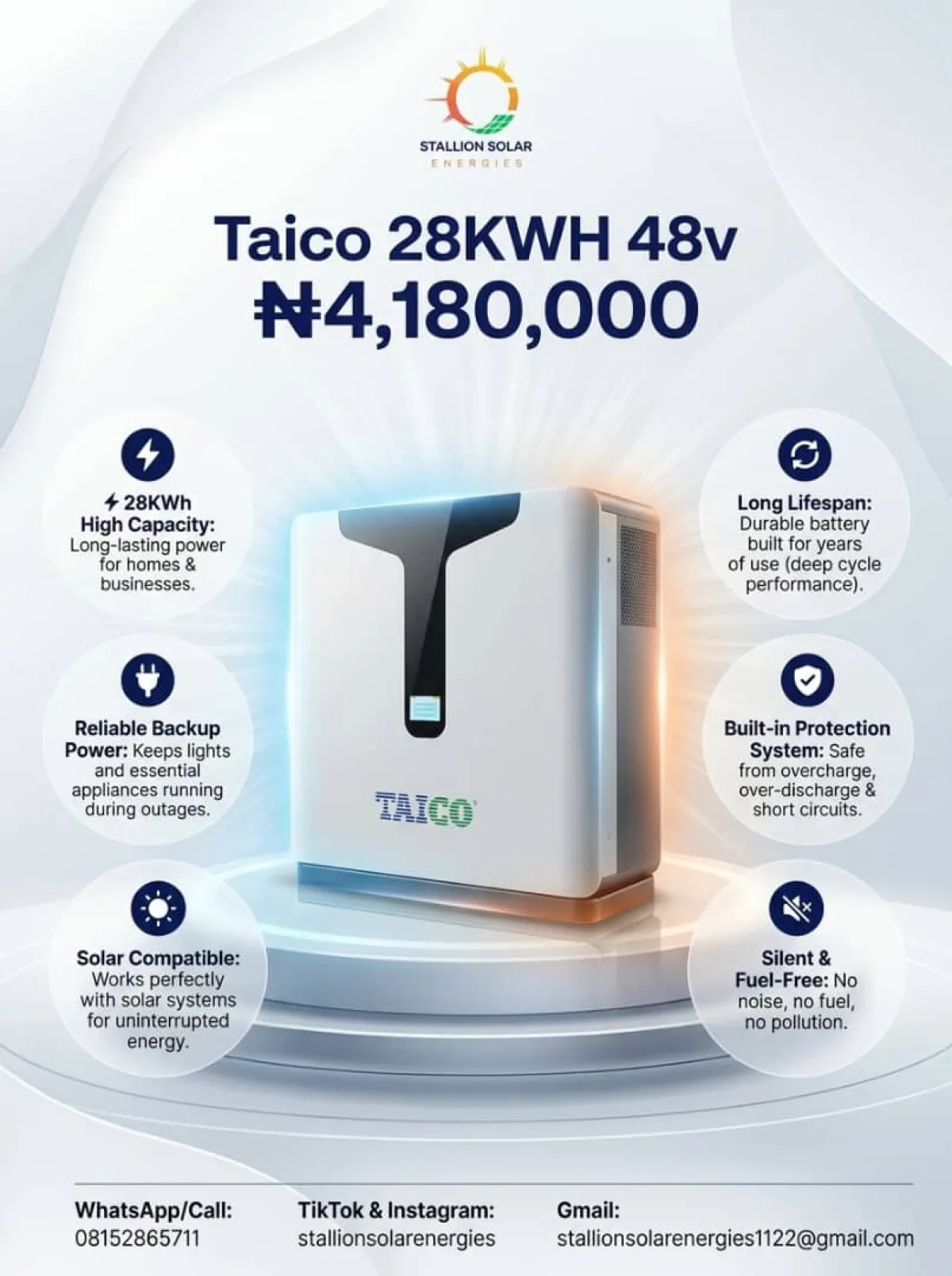 Taico 28Kwh Battery 48v - Image 3