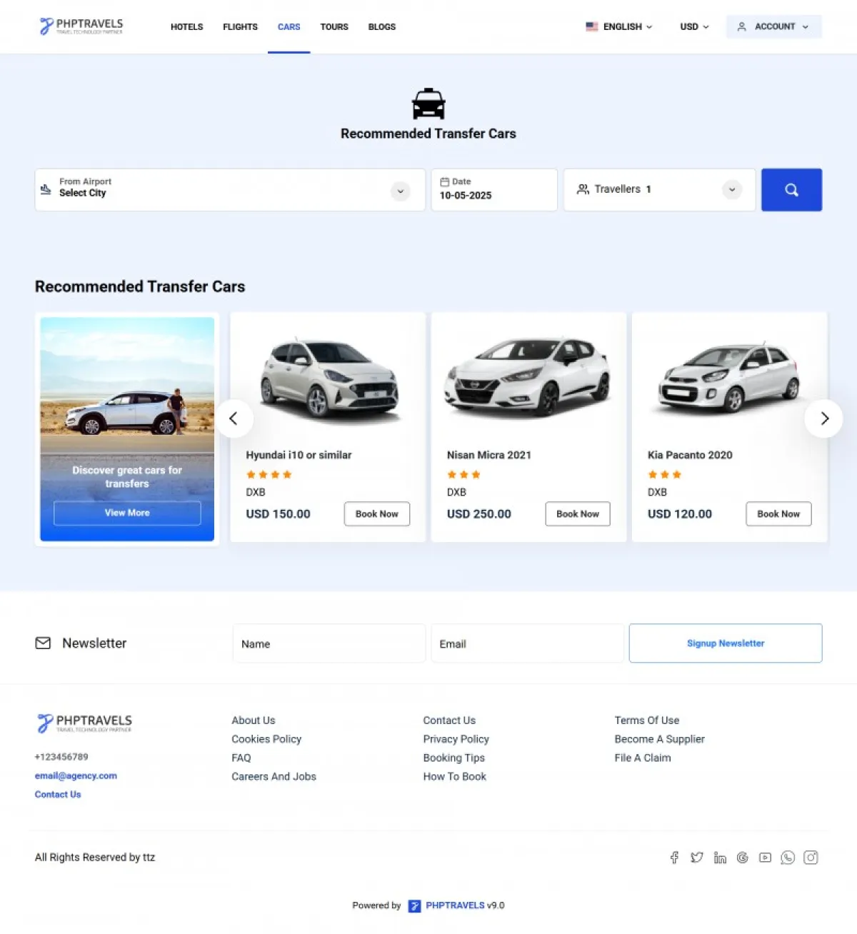 Booking Website PHP Script for Hotel, Flight and Car Booking - Image 3