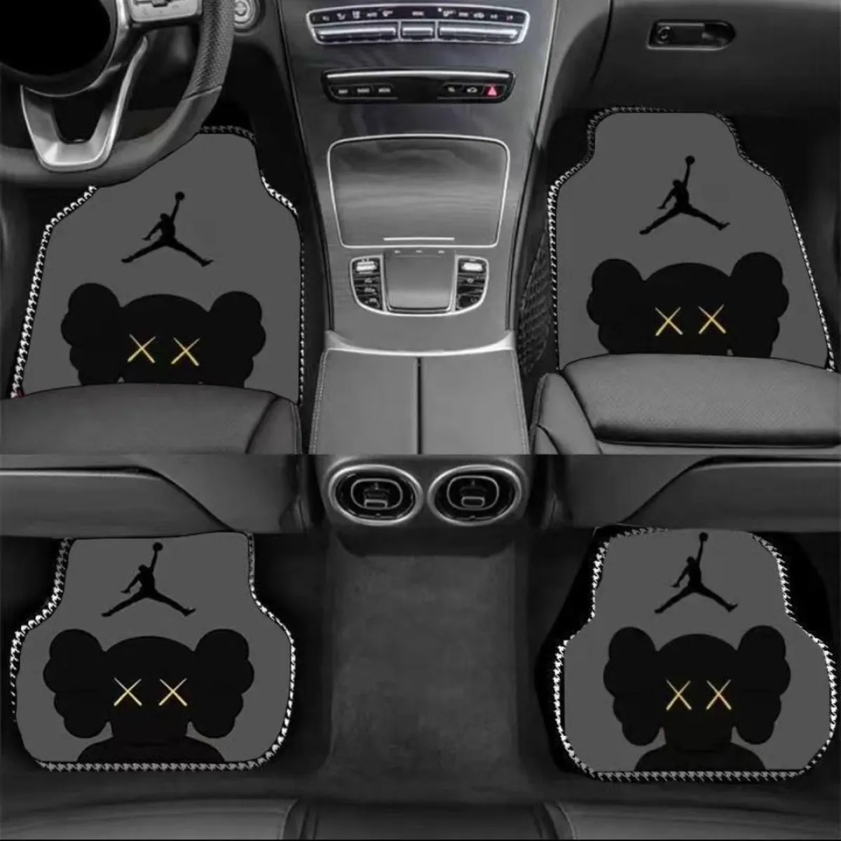 Universal 4-Piece Premium Car Floor Mat Set - Urban Streetwear Graffiti Des - Image 3