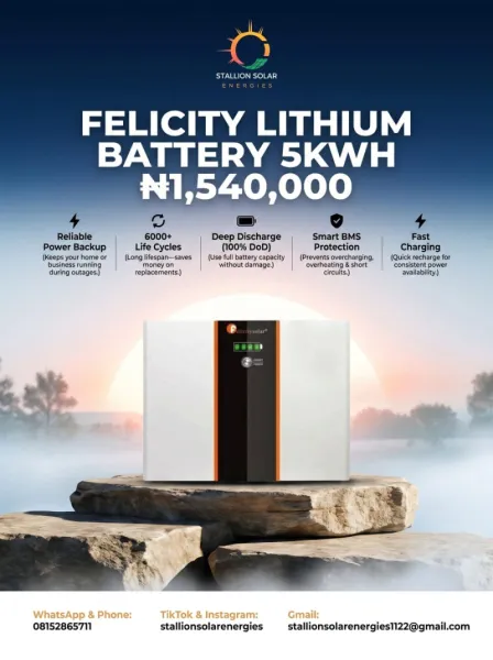 Felicity 5Kwh Lithium Battery