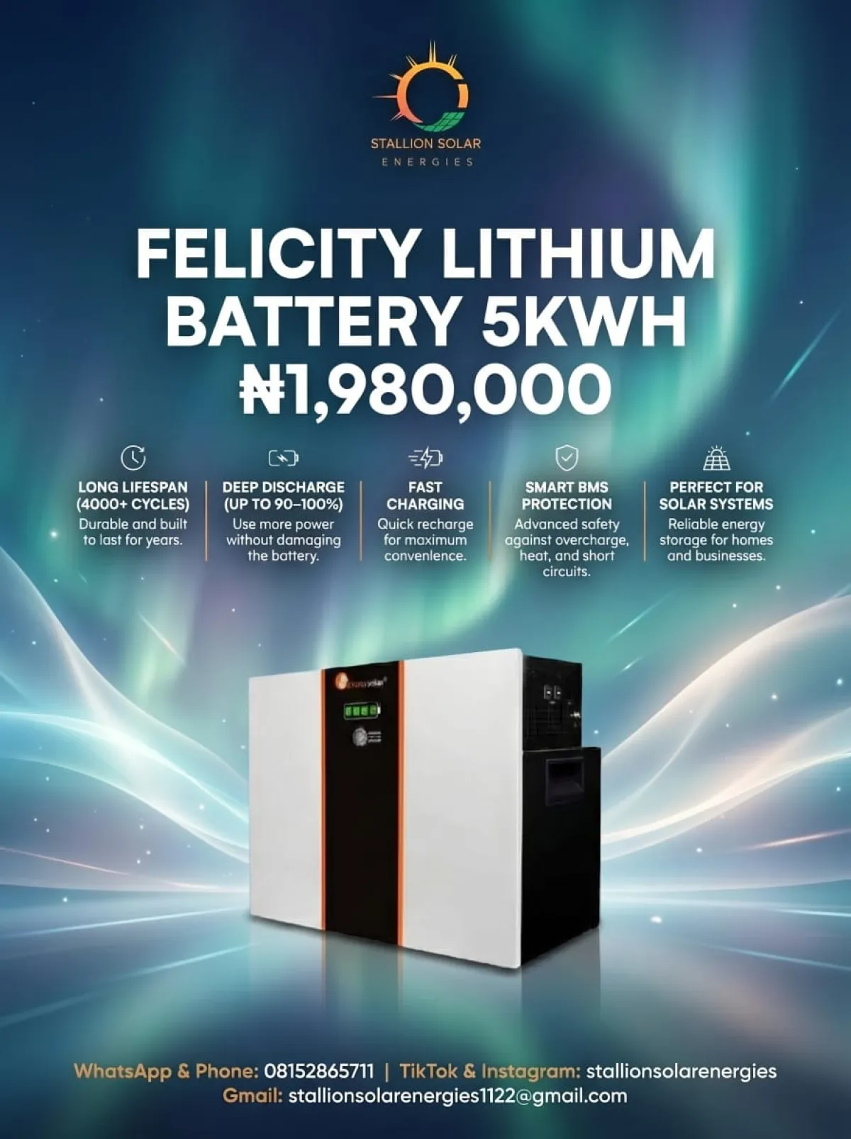 Felicity 5Kwh Battery - Image 2