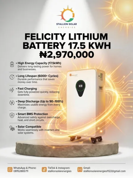 Felicity 17. 5Kwh Lithium Battery