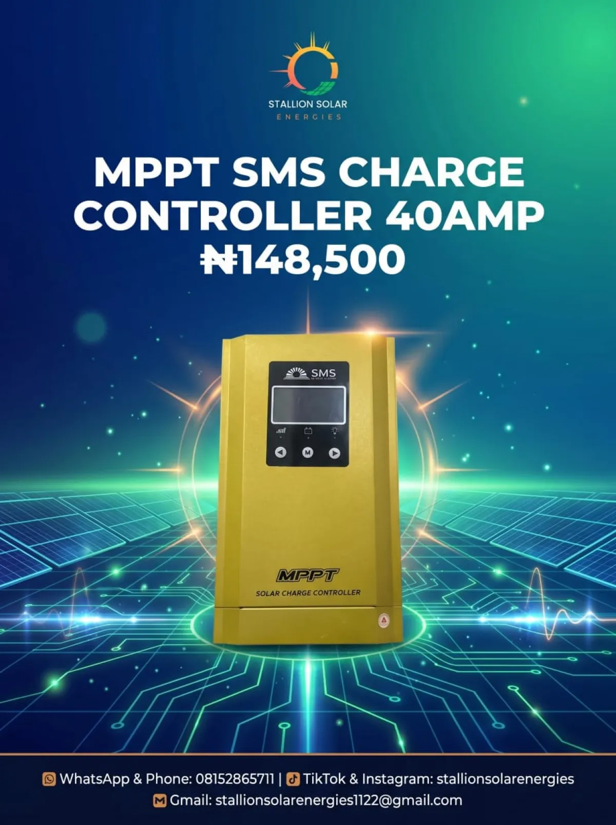 MPPT Felicity Charge Controller 40Amp - Image 3