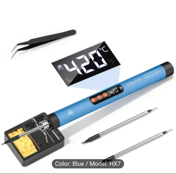 Rechargeable USB soldering iron.