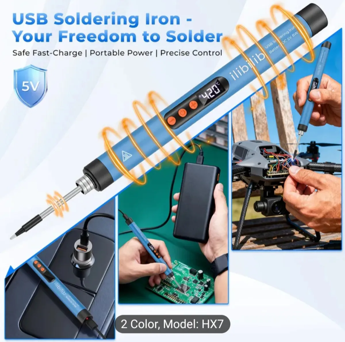 Rechargeable USB soldering iron. - Image 3