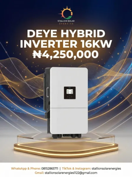 Deye hybrid inverter 16kw