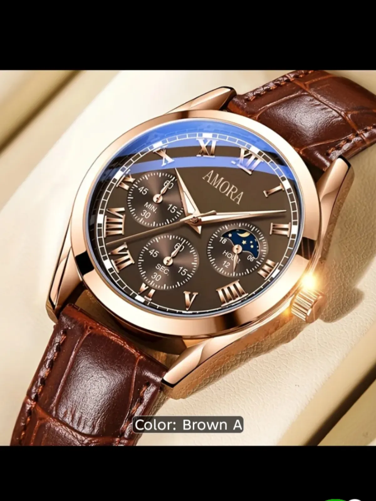 Men's business watch quartz casual - Image 2