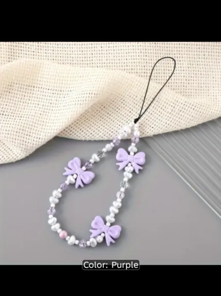 Bow beaded Mobile chain